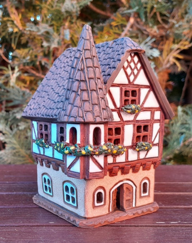 Keramik teelichthaus - keramik,