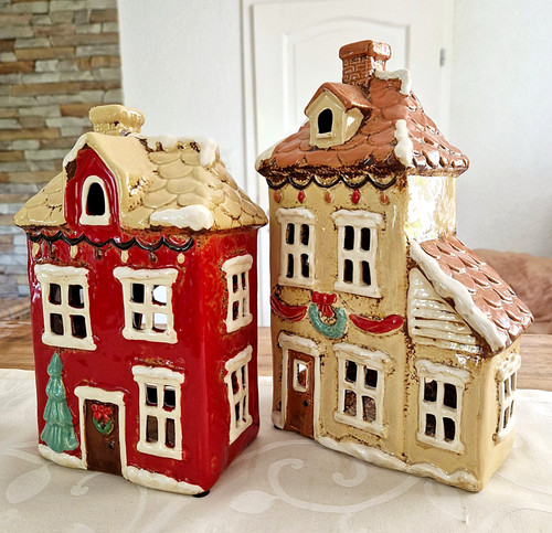 Haus windlicht keramik - ❀,