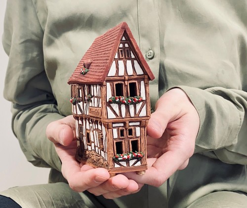 Keramik räucherhaus - keramik,
