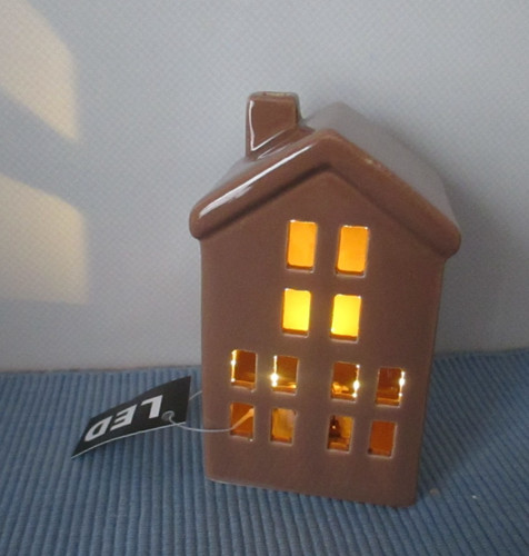 Haus led keramik deko - led,