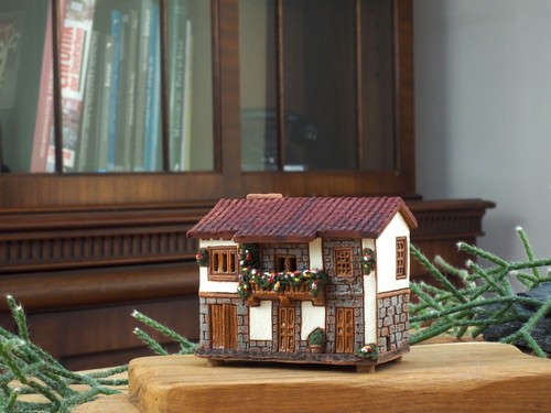 Keramik räucherkegelhaus ein - keramik,