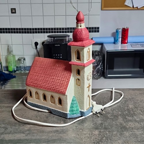 Beleuchtetes keramik dekohaus - beleuchtetes, keramik-dekohaus