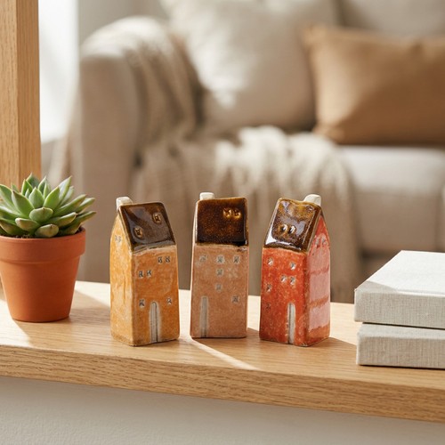 Keramik miniaturhaus deko für - keramik,