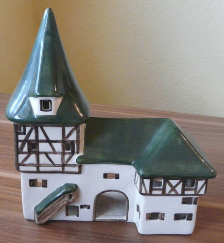 Keramik lichthaus fachwerkhaus - lichthaus,